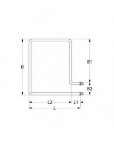 Palux, MKN oven heating element 1500W, 380 V 2