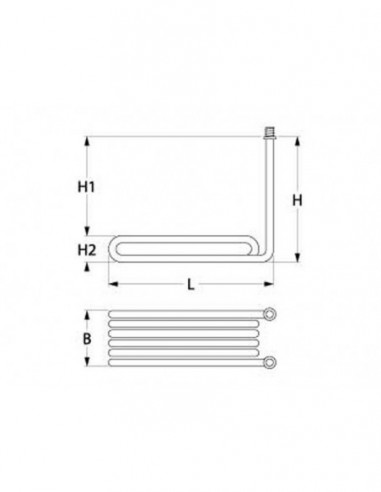 MKN fryer heating element 3300W, 230V