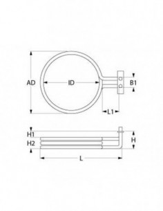 Lotus convection oven heating element 2000W, 230V 2