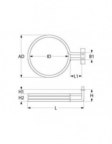 Lotus convection oven heating element 2000W, 230V