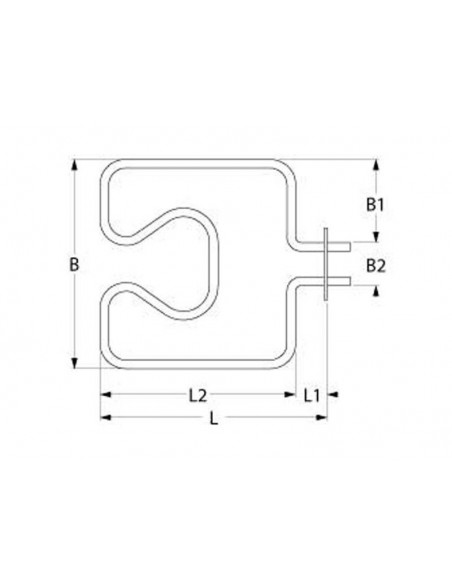 Indesit, Lotus, Star  oven heating element 1750 W, 230 V