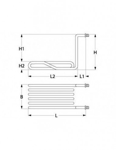 MKN  fryer heating element 3300W, 230V