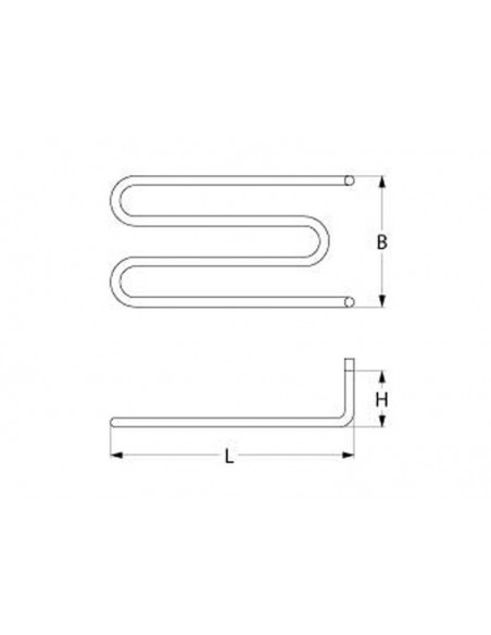 Angelo Po salamander heating element 1300 W, 230 V