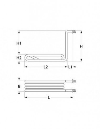 MKN fryer heating element 3300W, 230V