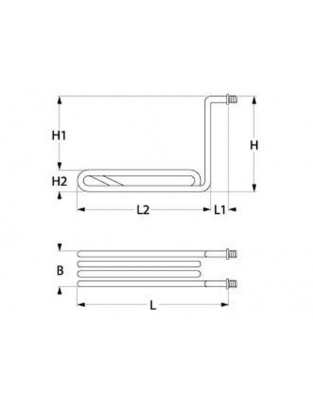 MKN fryer heating element 3300W, 230V