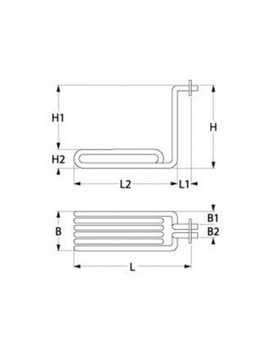 Nayati, FriFri fryer heating element 2300W 230V