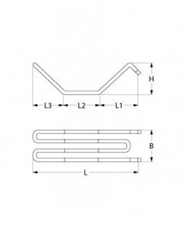 Leonidas gyros, kebab heating element 1400 W
