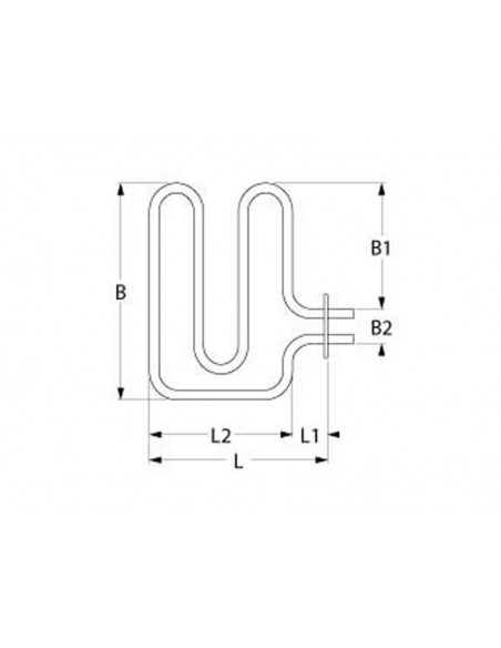 Ascaso, Angelo Po fry top, boiling pan heating element 2600W, 415 V