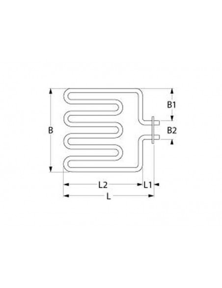 Giorik, Bartscher salamander heating element 2000W, 230V