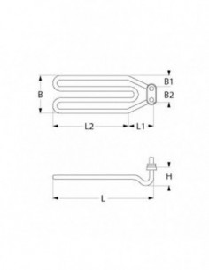 ELETTROBAR NIAGARA DISHWASHER  heating element 2500W 2