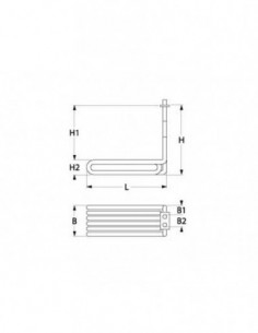 Zanussi fryer heating element 5500W, 230V 2