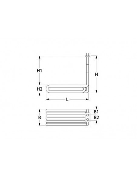 Zanussi fryer heating element 5500W, 230V