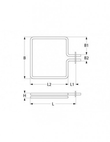 Zanussi convection oven heating element 2500W,...