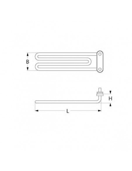 ANGELO PO dishwasher tank heating element 2700W