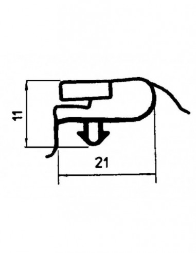 Electrolux, Whirlpool, Zanussi refrigeration cupboard gasket