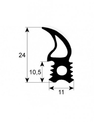 Door seal profile 2715 Qty MTR