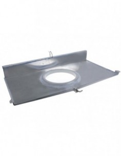 Desmon condensing tray with heating cable for evaporator